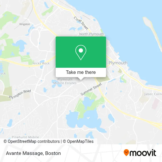 Avante Massage map