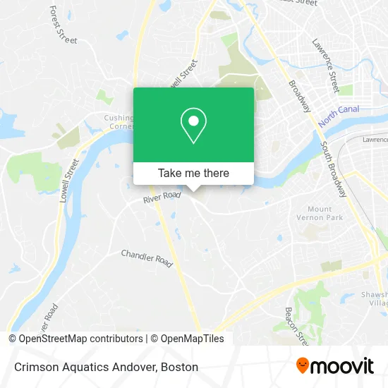 Crimson Aquatics Andover map