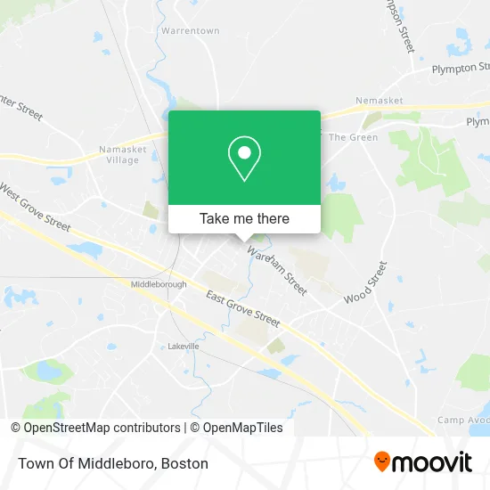 Town Of Middleboro map