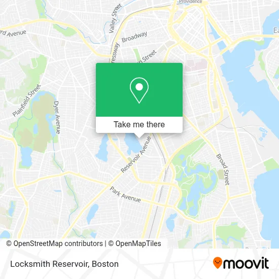 Locksmith Reservoir map