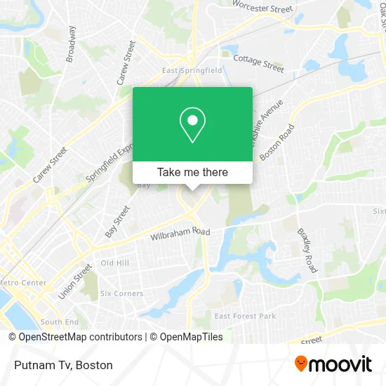 Putnam Tv map