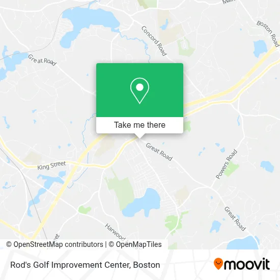 Rod's Golf Improvement Center map