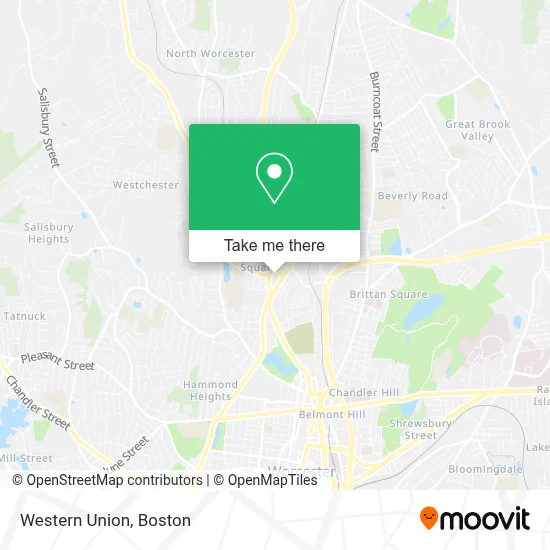 Western Union map