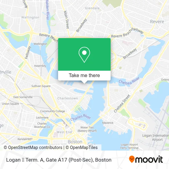 Logan  Term. A, Gate A17 (Post-Sec) map