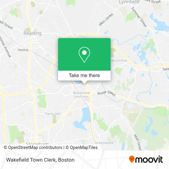 Wakefield Town Clerk map