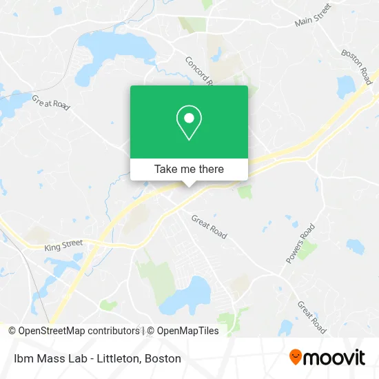 Ibm Mass Lab - Littleton map
