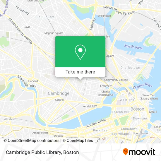 Cambridge Public Library map