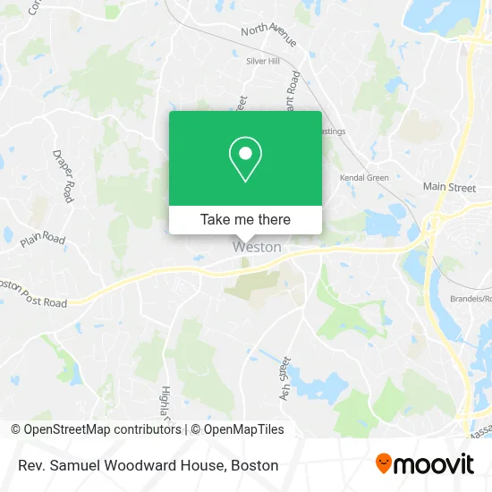Rev. Samuel Woodward House map