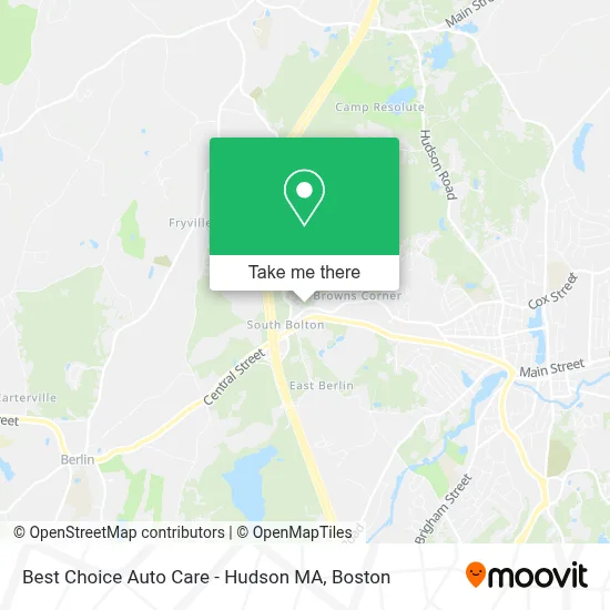 Best Choice Auto Care - Hudson MA map