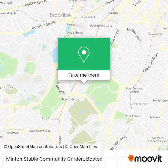 Minton Stable Community Garden map