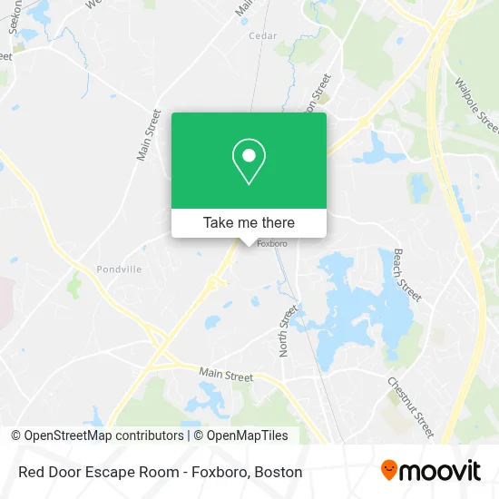 Red Door Escape Room - Foxboro map