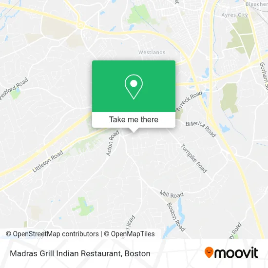 Madras Grill Indian Restaurant map