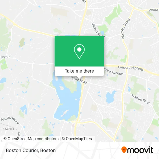 Boston Courier map