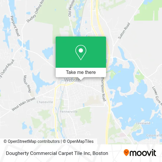 Dougherty Commercial Carpet Tile Inc map