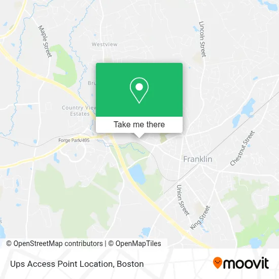 Ups Access Point Location map