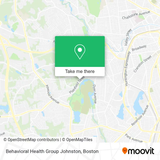 Behavioral Health Group Johnston map