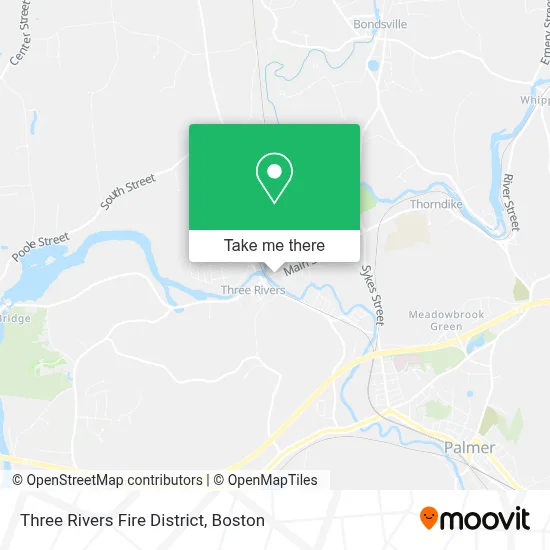 Three Rivers Fire District map