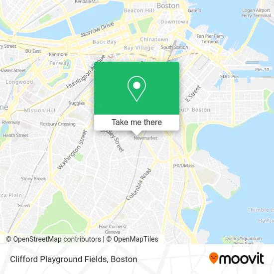 Clifford Playground Fields map