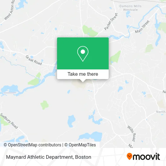 Maynard Athletic Department map