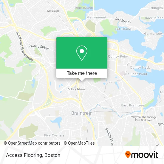 Access Flooring map