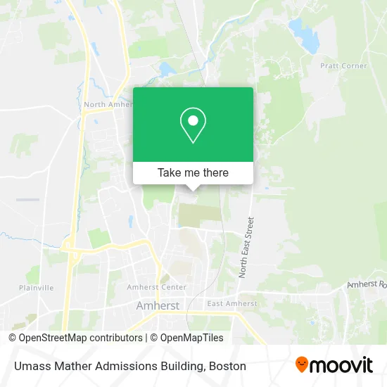Umass Mather Admissions Building map