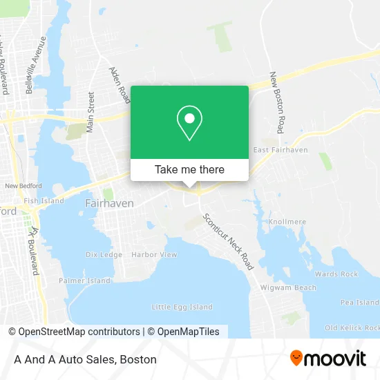 A And A Auto Sales map
