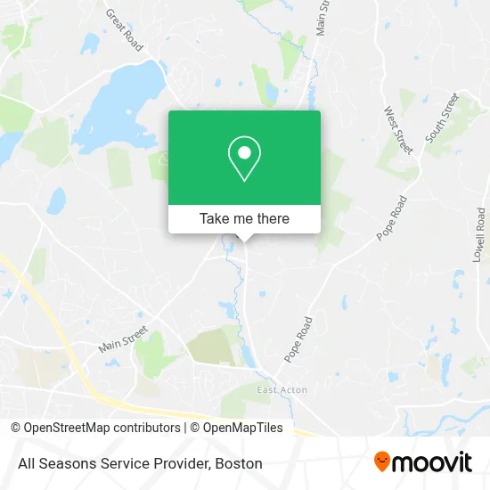 All Seasons Service Provider map