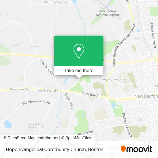 Hope Evangelical Community Church map