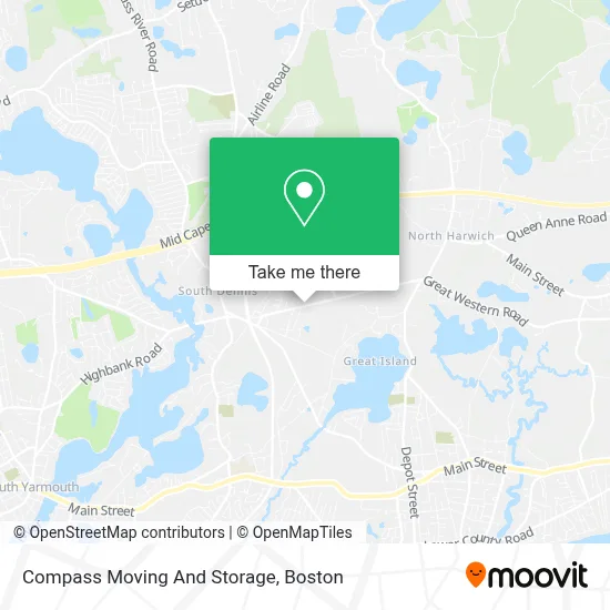 Compass Moving And Storage map