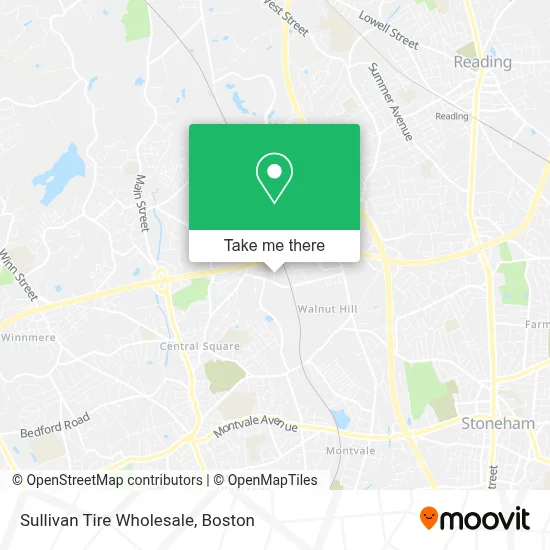 Sullivan Tire Wholesale map