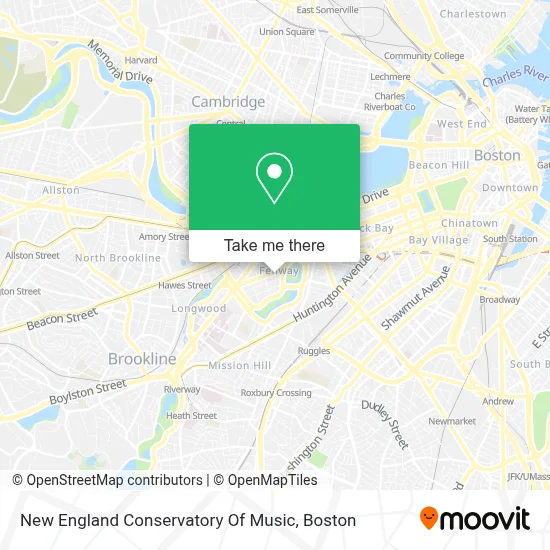 New England Conservatory Of Music map