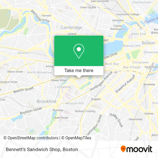 Bennett's Sandwich Shop map