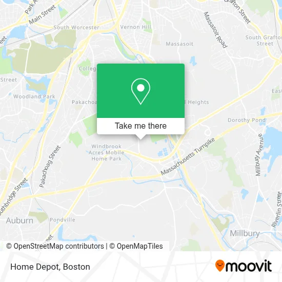 Home Depot map
