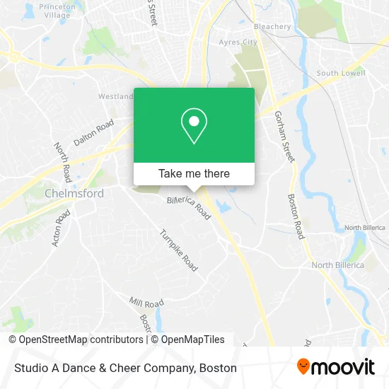 Studio A Dance & Cheer Company map