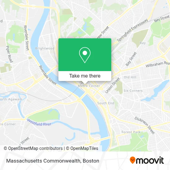 Massachusetts Commonwealth map