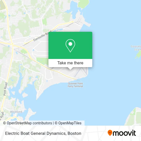 Electric Boat General Dynamics map