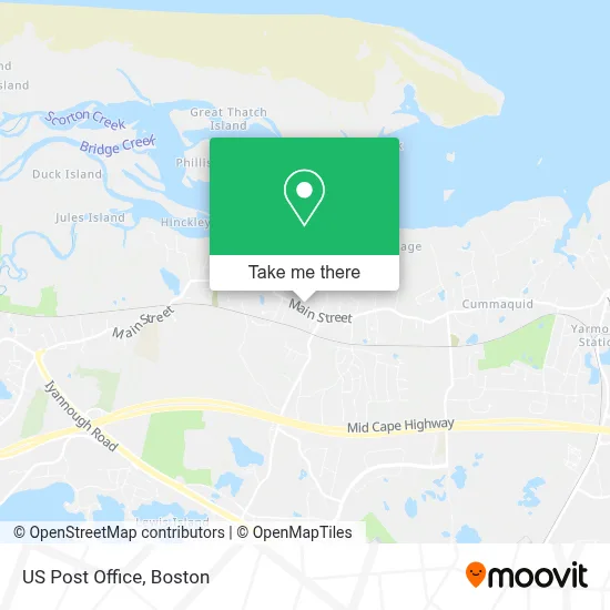 Us Post Office map