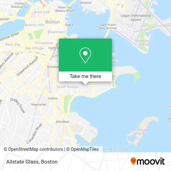 Allstate Glass map