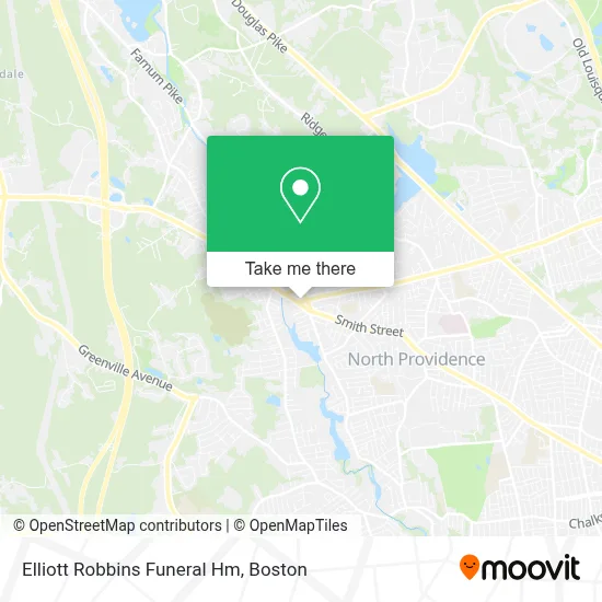 Elliott Robbins Funeral Hm map