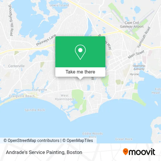Andrade's Service Painting map