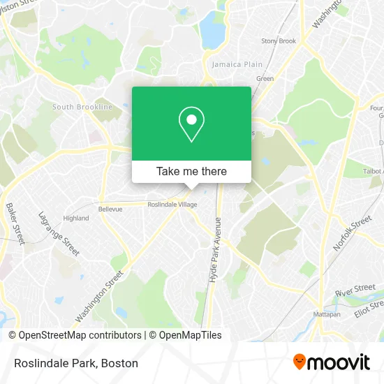 Roslindale Park map