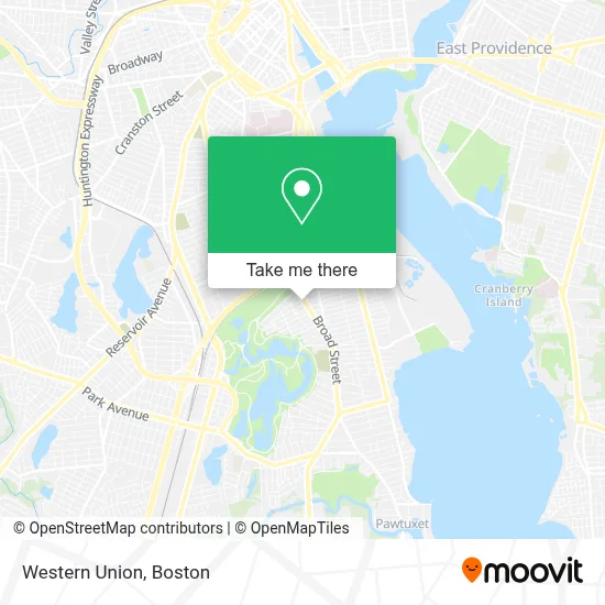 Western Union map