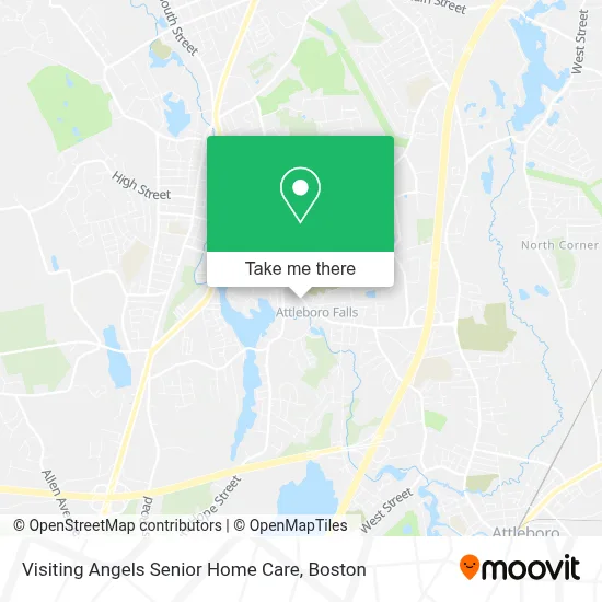 Visiting Angels Senior Home Care map