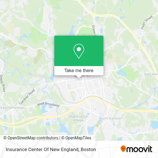 Insurance Center Of New England map