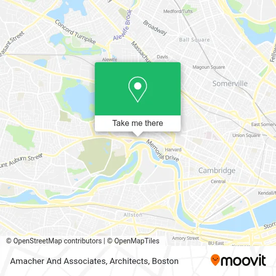 Amacher And Associates, Architects map