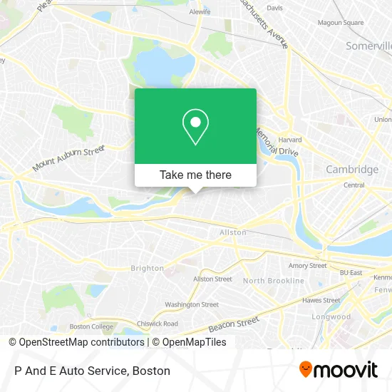P And E Auto Service map