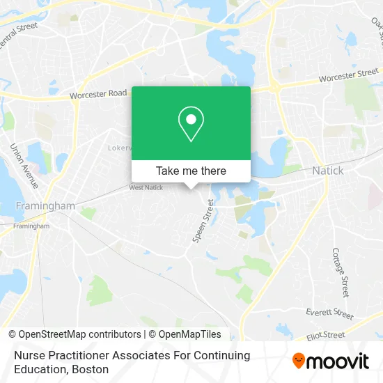 Nurse Practitioner Associates For Continuing Education map