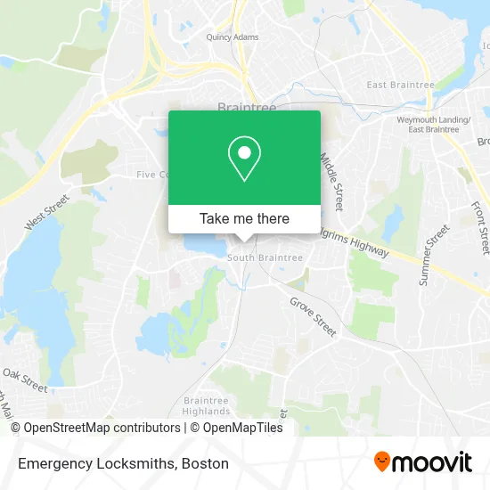 Emergency Locksmiths map