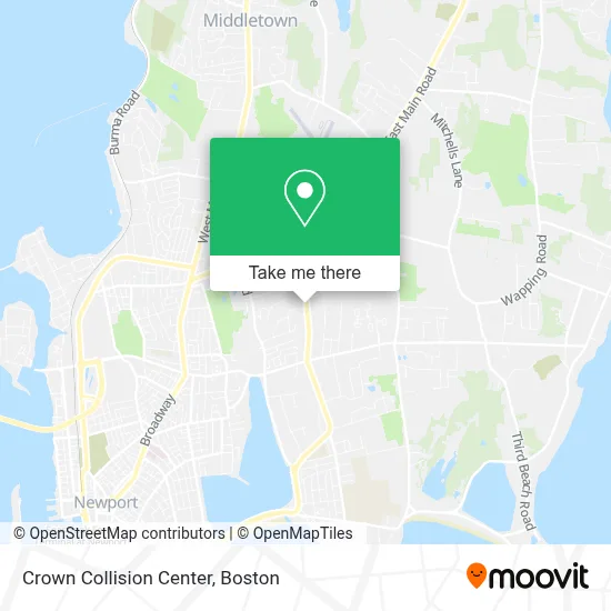 Crown Collision Center map