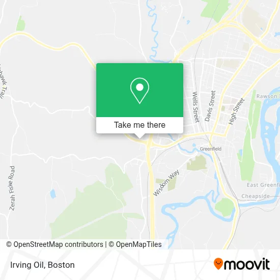 Irving Oil map